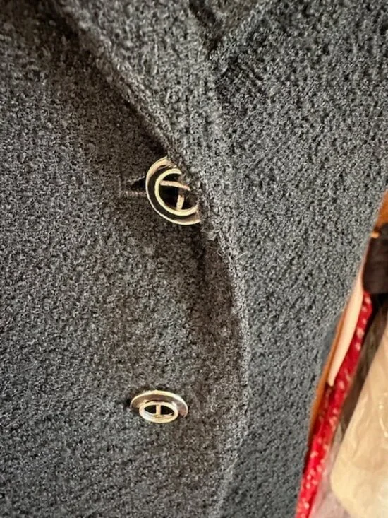 Karl Lagerfeld Black Vintage Blazer Size 36 - Picture 3 of 7